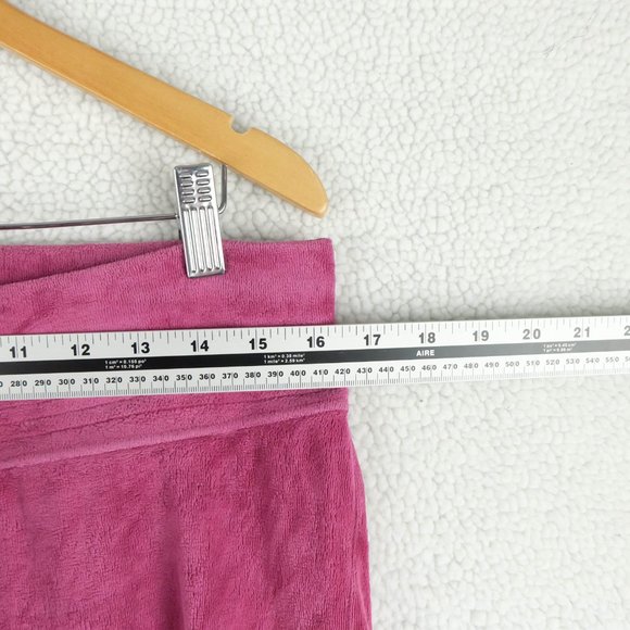 Vintage Velour Track Suit Womens Medium Pink Barbie Sporty Floral 90s Y2K - Picture 13 of 15